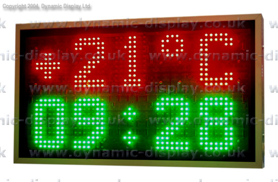 Time Temperature Displays